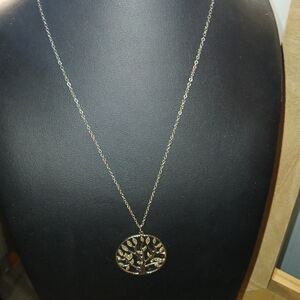 Elegant Silver Tree of Life Pendant Necklace